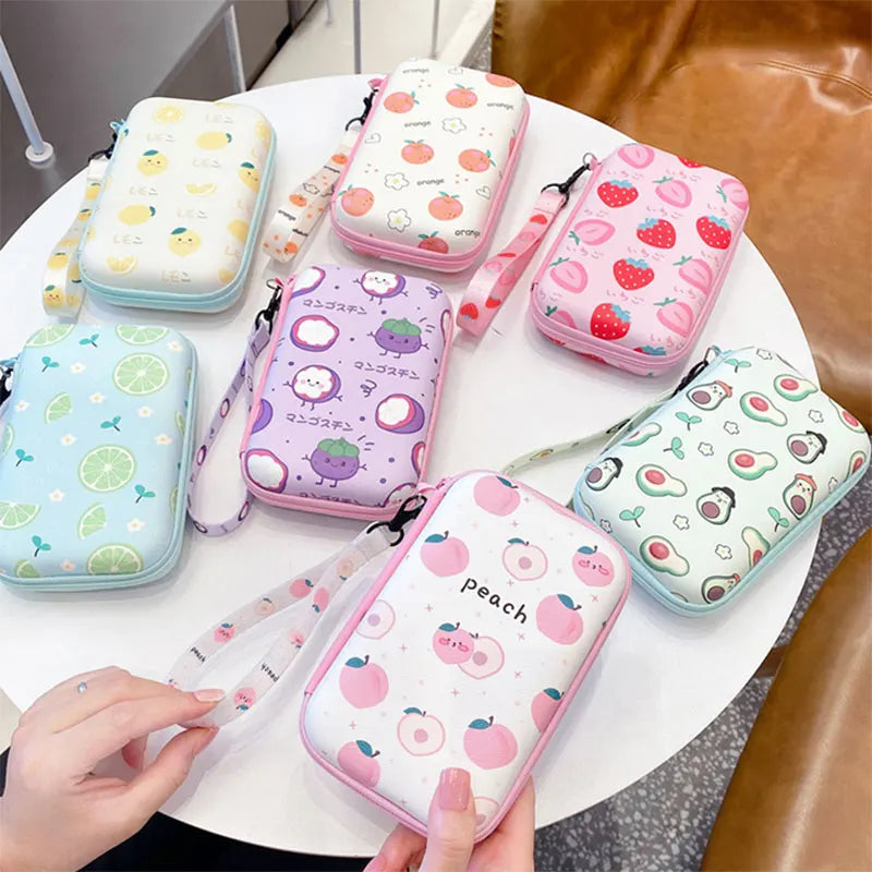 Lanyard Storage Bag Case for R36S/R36H/RG35XX/R36 Ultra/K36 — Protective Handbag Pouch for Video Game Console Accessories