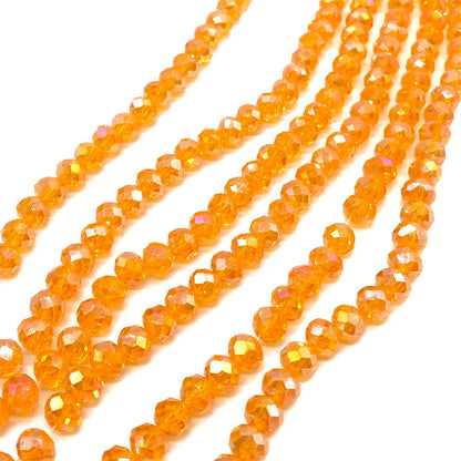 Faceted Crystal Glass Beads 2-8mm Loose Spacer Beads for DIY Jewelry Making Bracelets & Earrings