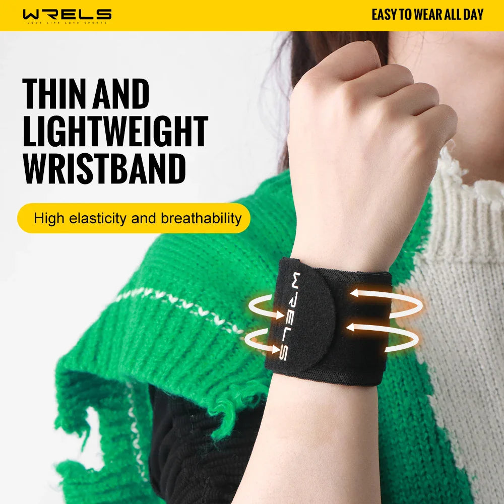 WRELS Adjustable Sports Wristband — Elastic Compression Wrist Wraps for Basketball, Weight Training, and Support