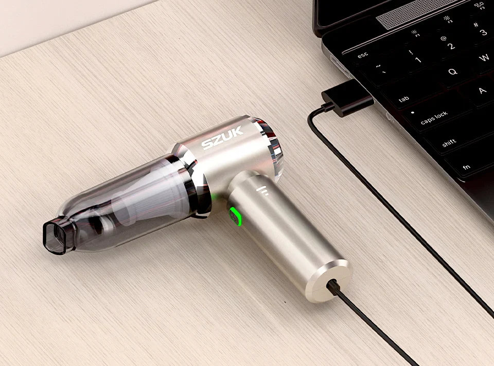 SZUK C012MAX Car Vacuum Cleaner – Strong Suction Wireless Portable Handheld Blower for Home and Car Cleaning