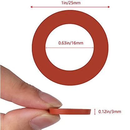 Heavy Duty Silicone Garden Hose Washers – 10/20pcs Leak-Proof Rubber Faucet Seals & O-Ring Gaskets (3/4 Inch)