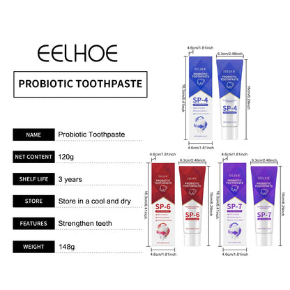 SP-6 Whitening Toothpaste with Probiotics – Plaque & Tartar Removal, Fresh Breath & Oral Hygiene