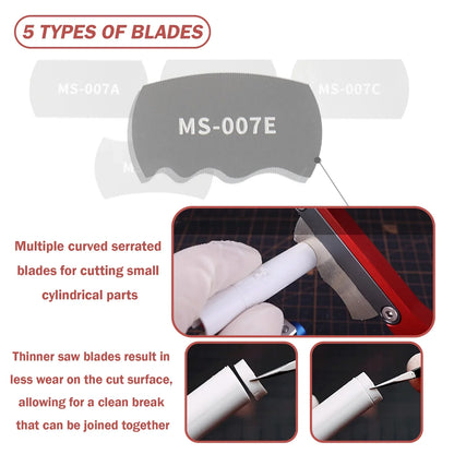 Joystar Mini Hand Saw Tool Kit – 5pcs Modelling Saw Blades for Craft & Hobby Projects