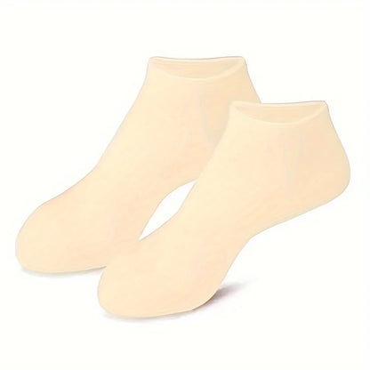 2 Pack Silicone Moisturizing Foot Socks – Gel Socks for Cracked Feet, Foot Spa Treatment & Deep Hydration