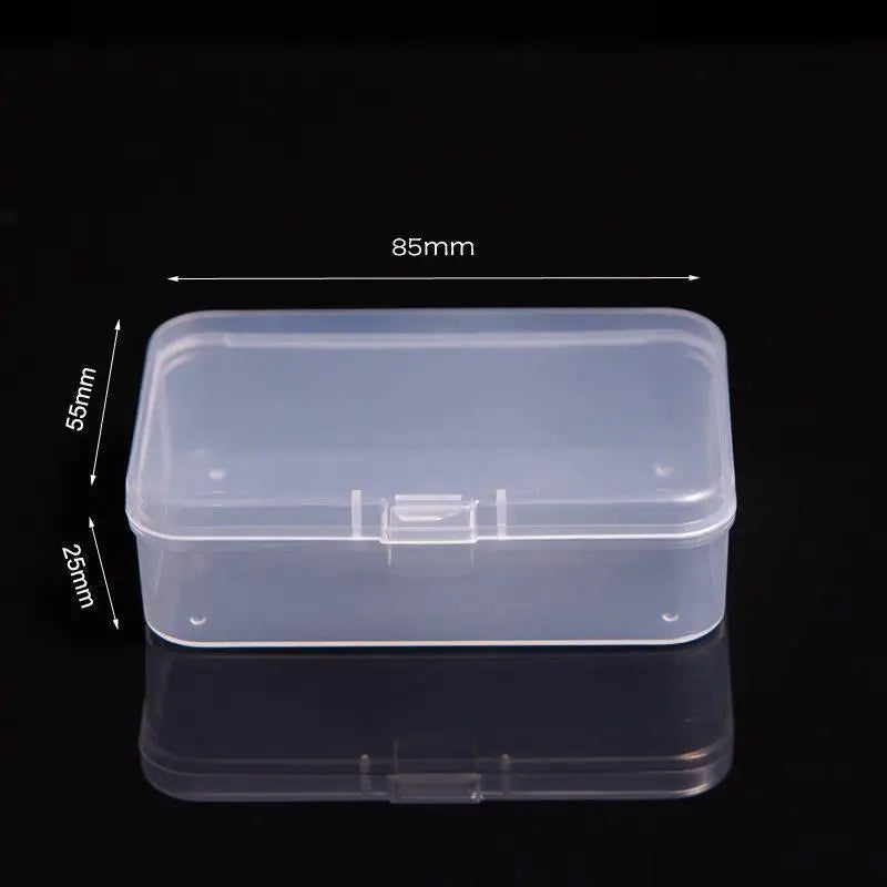 Mini Rectangular Plastic Storage Box – Translucent, Dustproof Jewelry & Small Item Container