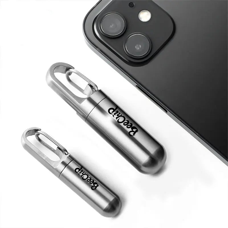 Stainless Steel Waterproof Pill Box – Portable, Moisture-Sealed Travel Medication Storage