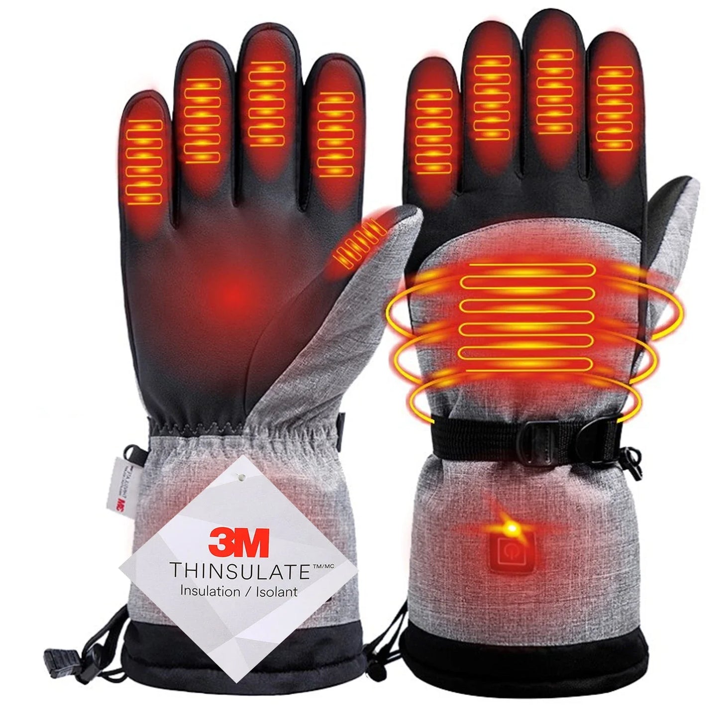 Electric Thermal Winter Gloves – 3M Cotton Heating, Waterproof Hand Warmers for Snowboard, Cycling, Motorcycle & Ski