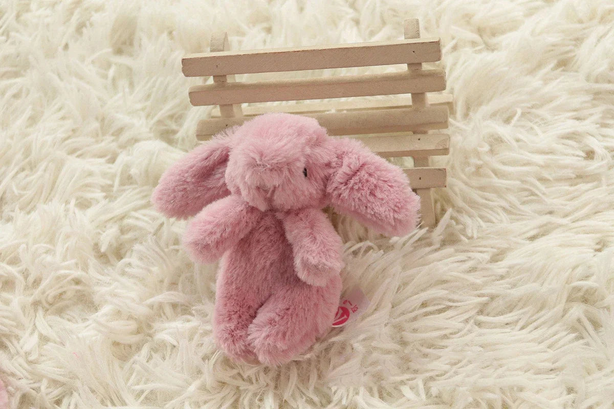 Cute Cartoon Rabbit Keychain | Pompom Stuffed Animal Bag, Car & Phone Pendant Gift for Girls