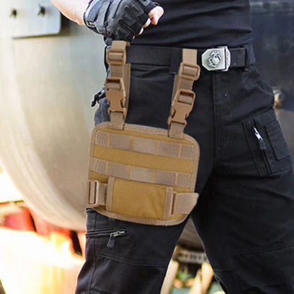 Universal Drop Leg Holster - MOLLE Thigh Platform for Hunting & Paintball with Adjustable Straps