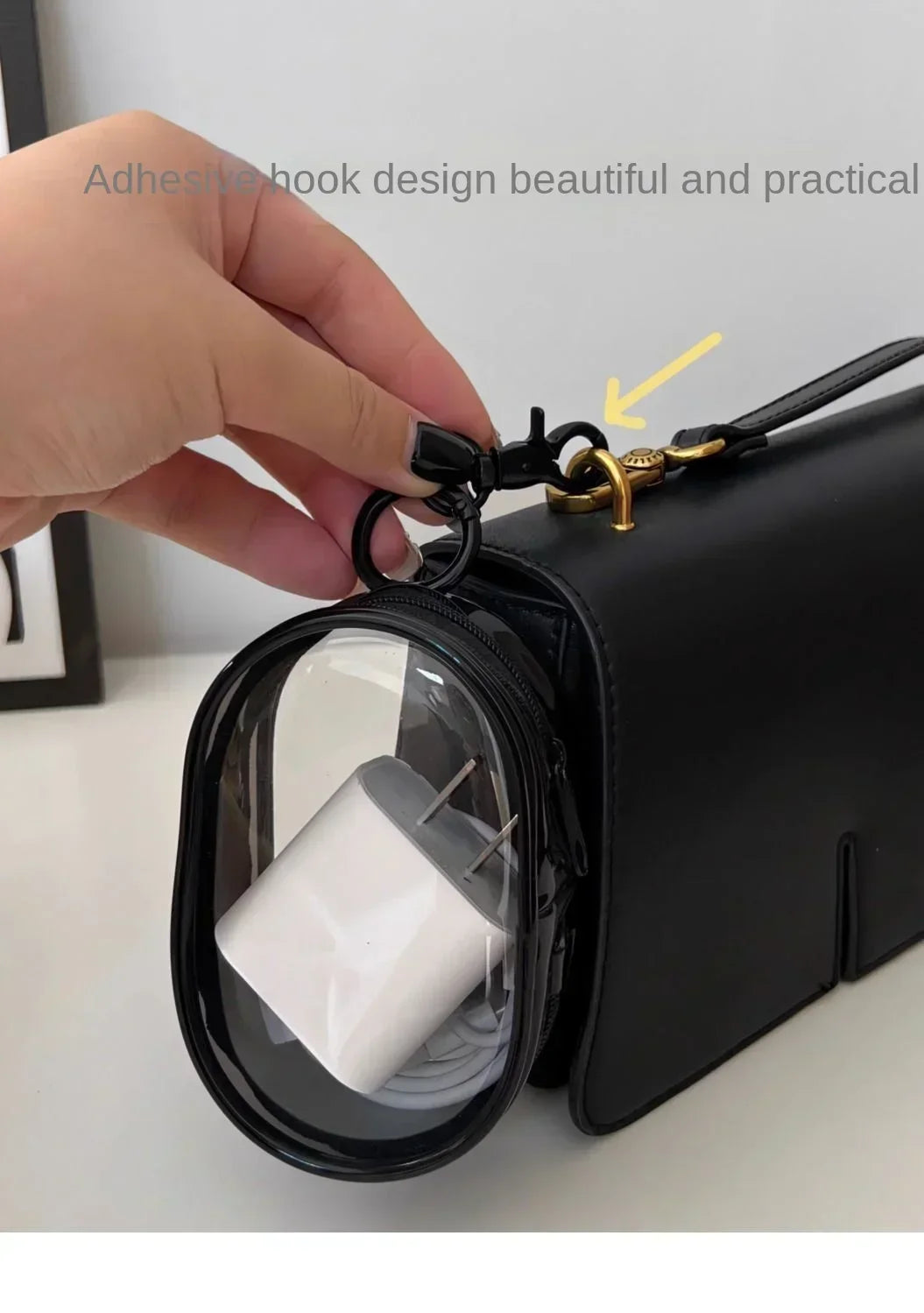 Portable Mini Zipper Storage Bag — Keychain Organizer for Earphones, Chargers, and Small Accessories, Gift Case