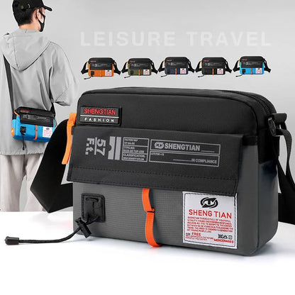 Men’s Waterproof Oxford Crossbody Messenger Bag – Fashion Business Shoulder Bag for Travel & Daily Use