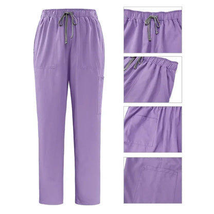 Classic Nurse Scrubs Set for Men - Medical Uniform with Surgical, Dental, and Clinical Accessories, Top and Pants Workwear