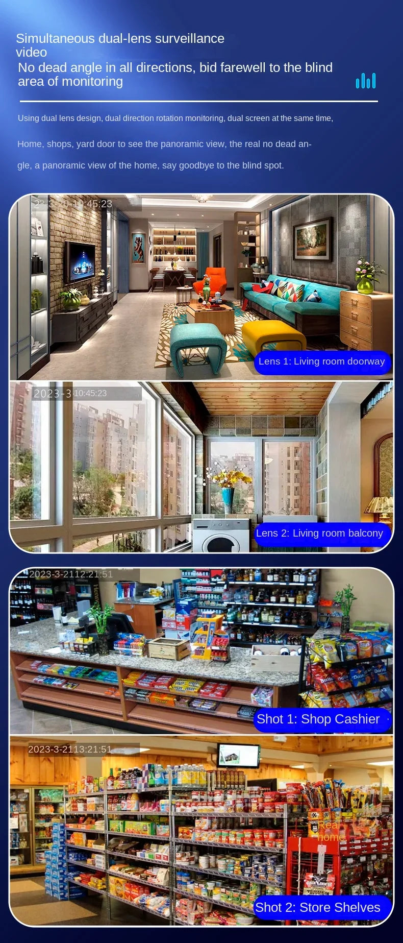 1080P HD WiFi PTZ IP Camera – Smart Home Security Robot with Auto Tracking for Baby & Pet Monitoring