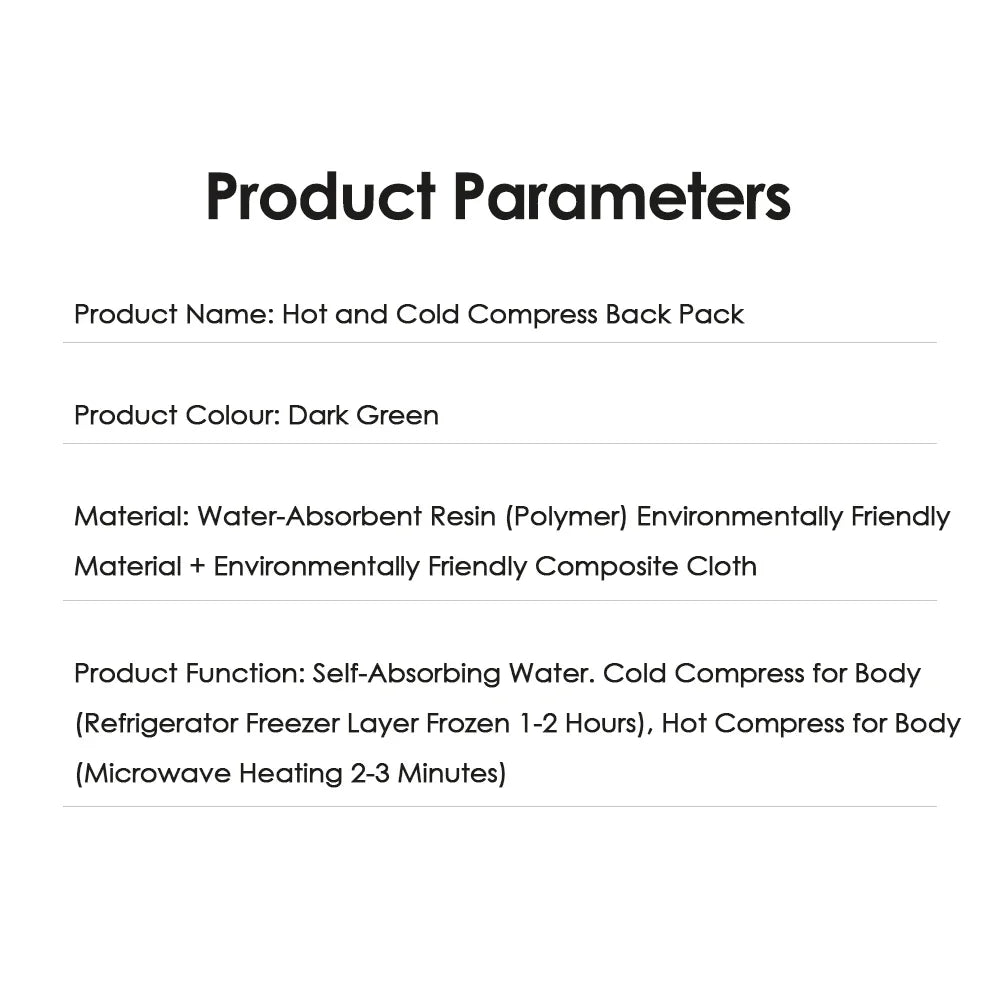 Self-Absorbent Ice Bandage — Reusable Hot & Cold Compress Pad for Arm, Leg, Knee, Ankle & Shoulder