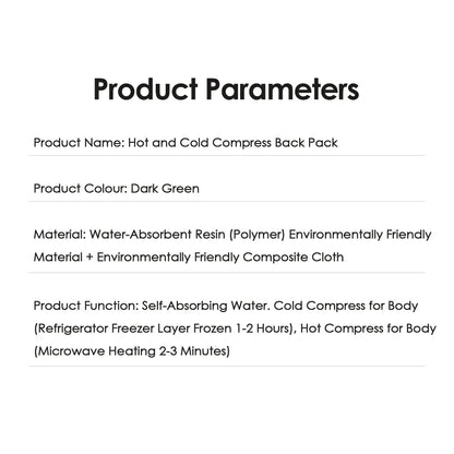 Self-Absorbent Ice Bandage — Reusable Hot & Cold Compress Pad for Arm, Leg, Knee, Ankle & Shoulder