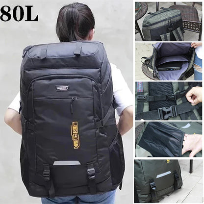 80L/50L Outdoor Hiking Backpack for Men & Women – Travel, Camping, Climbing, School Rucksack Bag