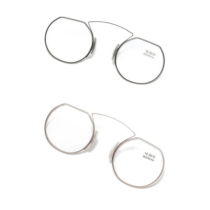 Clip-On Nose Reading Glasses – Anti-Blue Light Presbyopic Eyewear for Men & Women, 1.5 Magnification