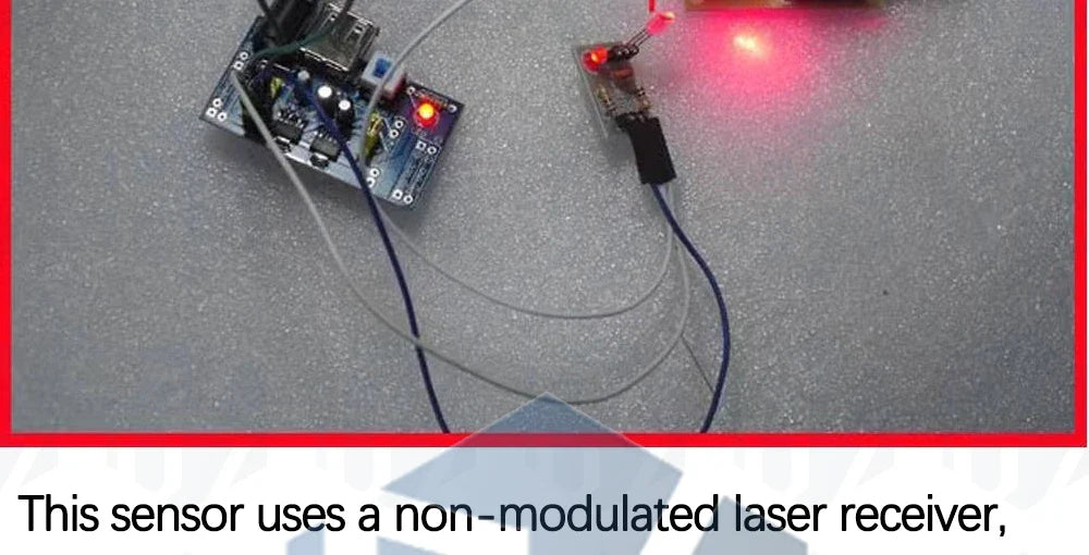 KY-008 650nm Laser Transmitter Module – Laser Sensor Receiver Kit, Non-Modulated Tube Module