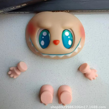 Hot Sell Labubu Plush Doll Accessories – PVC Face Changing Parts, Hands & Feet Replacement DIY Gifts