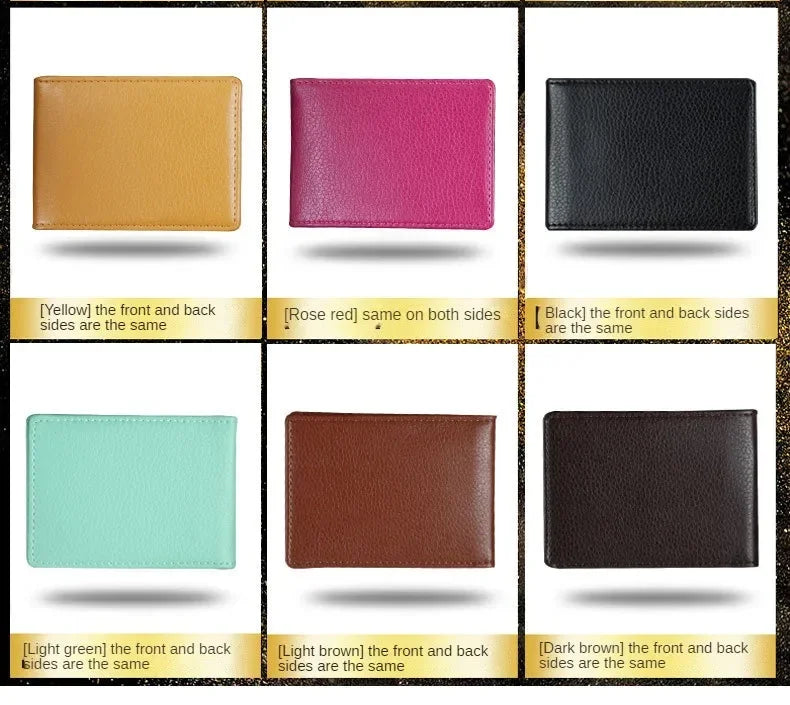 PU Leather Driver License Holder — Car Document Wallet for ID, Pass, Certificate, and Card Storage