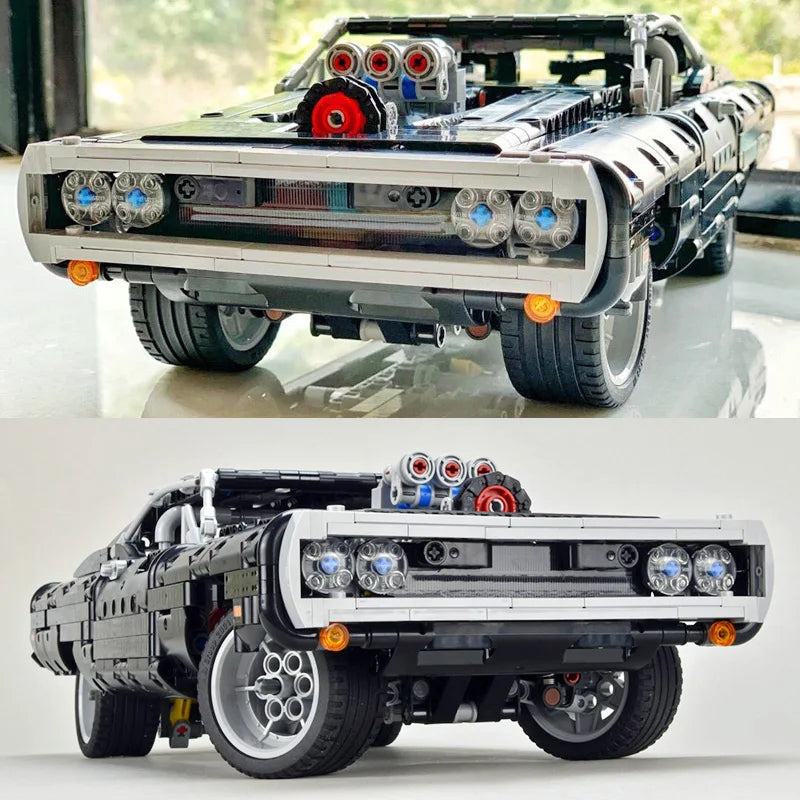 2024 New High Difficulty Racing Car Building Blocks – 1077PCS Model, Assemble Bricks for Kids Birthday & Christmas Gifts