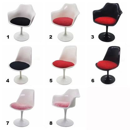 1/6 Scale Doll Round Legged Chair – Miniature Rotating Leisure Chair for Dollhouse & Photo Props