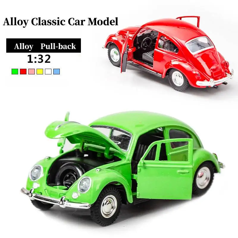 1:32 Retro Classic Alloy Car Model – Pull-Back Diecast Toy Vehicle for Kids & Collectible Gift