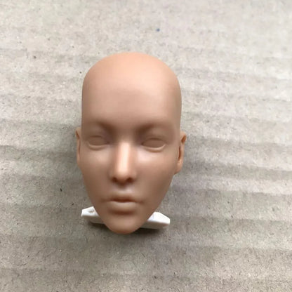 Poppy Blank Face Doll Heads — 1/6 DIY Crafting Parts in Super White, Coffee, Pink & Beige Skin for Doll Making