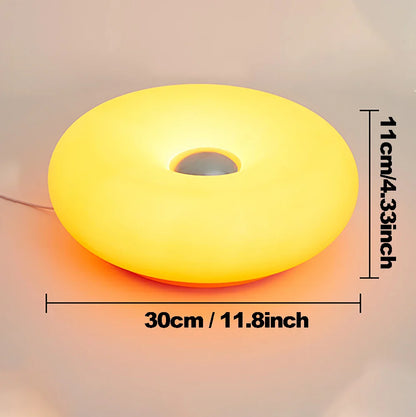 Bauhaus USB Table Lamp - Donut-Shaped Ambient Light for Bedroom, Living Room, & Dining Room Decoration
