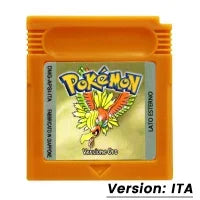 Pokemon GBC Game Cartridge — Red, Blue, Crystal, Gold, Green, Silver, Yellow 16-Bit for GB/SP