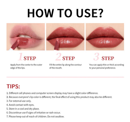 Velvet Matte Lip Gloss – 8 Colors Long-Lasting, Non-Drying, Moisturizing Plumping Lipstick for All Skin Tones