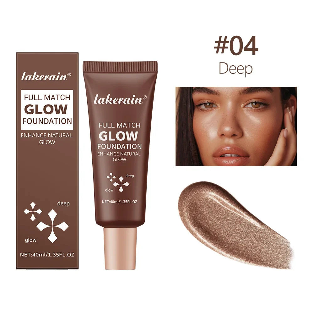 Glow Foundation Illuminator – Lightweight Glotion for Natural Radiance, Moisturizing Multi-Purpose Glow Enhancer & Highlighter