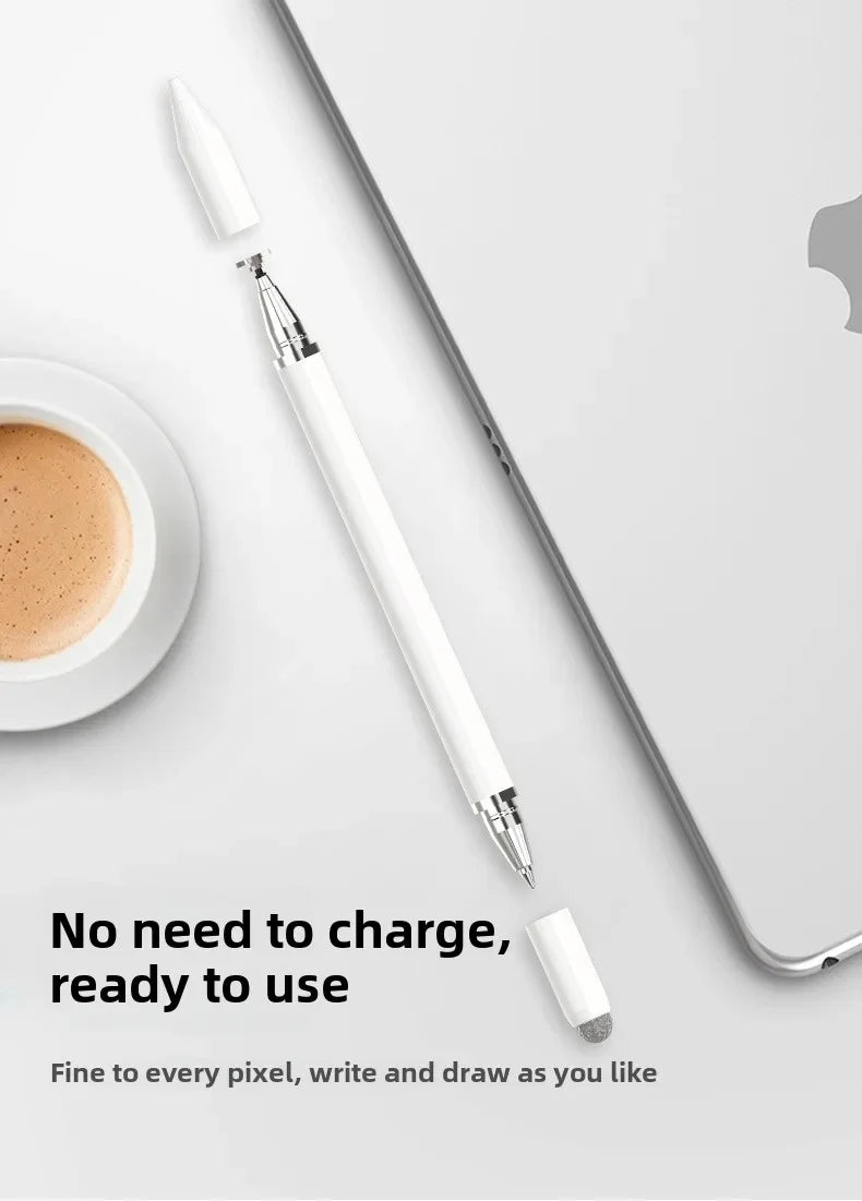 3-in-1 Magnetic Stylus Pen — Capacitive Touch Pen for iOS & Android Tablets and Smartphones, Compatible with iPad, Samsung, Xiaomi & Huawei, Drawing & Writing Tool