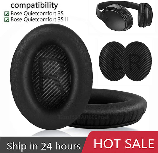 Replacement Memory Foam Ear Pads for BOSE QC35, QC35 II & QC45 Headphones | High-Quality Ear Cushions