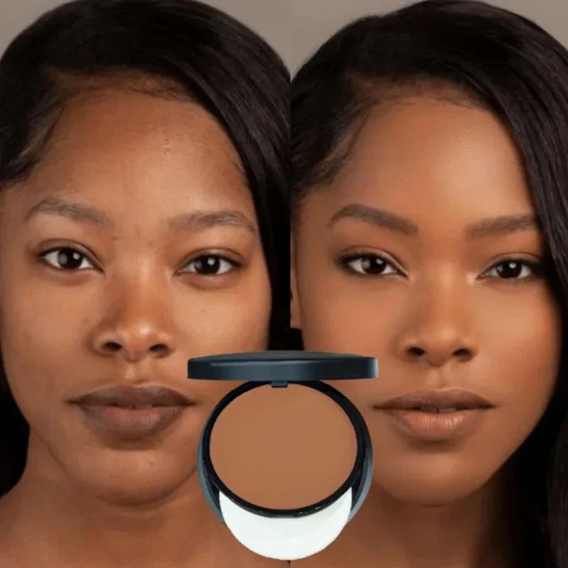 Sweat-Resistant Contouring Powder Palette – Matte Buildable Coverage for All Skin Tones with Highlight & Shadow