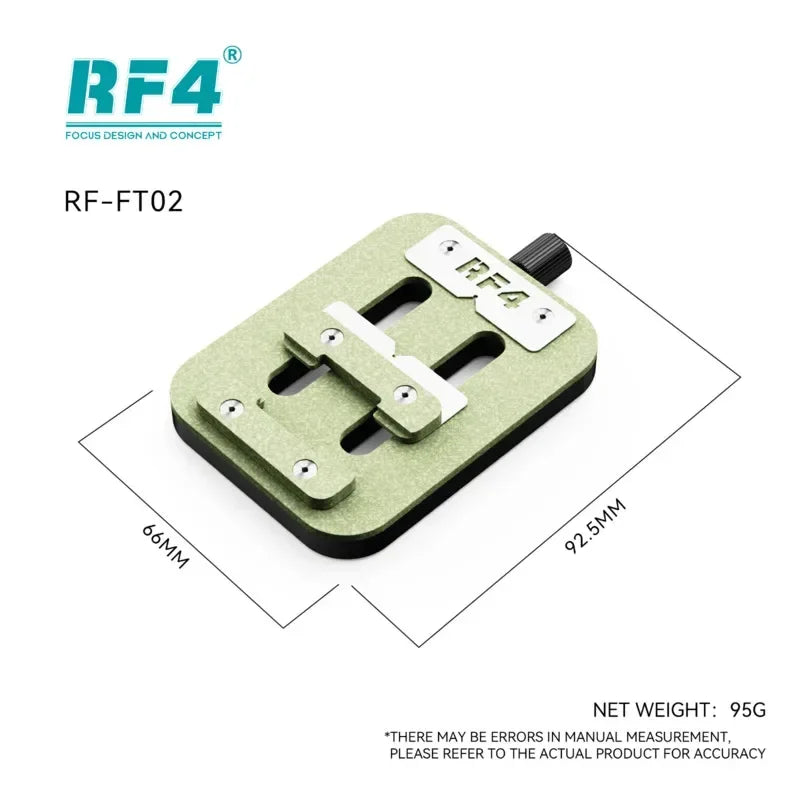 RF4 FT02 Universal PCB Holder – Precision Mainboard Fixture with Adjustable Clamp for IC Chip Repair & Soldering