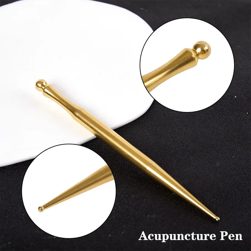 Stainless Steel Manual Acupuncture Pen – Trigger Point Massager for Deep Tissue Pain Relief & Body Meridian Therapy