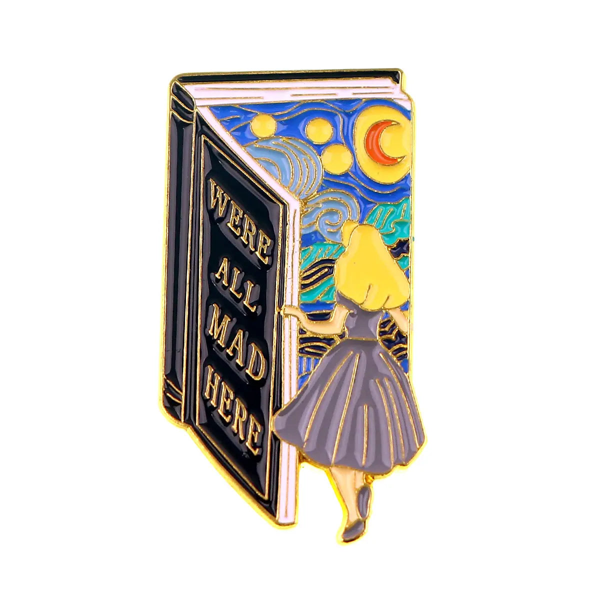 Starry Sky Enamel Brooches for Women — Fairy Tale Lapel Pins, Backpack & Clothing Accessories, Perfect Gift