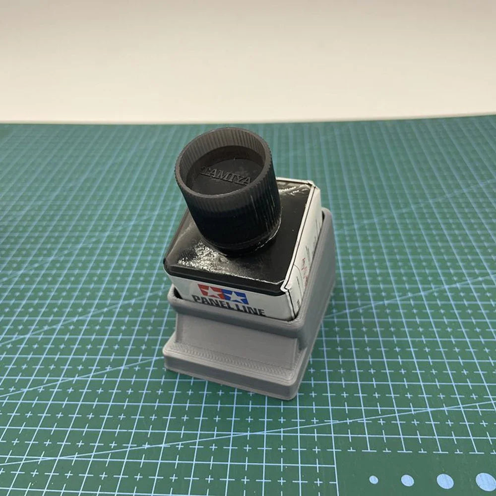 Tamiya Plastic Cement Glue Bottle Holder – Extra Thin Model Kit Organizer Stand for Paint, Panel Line & Adhesive Storage Rack