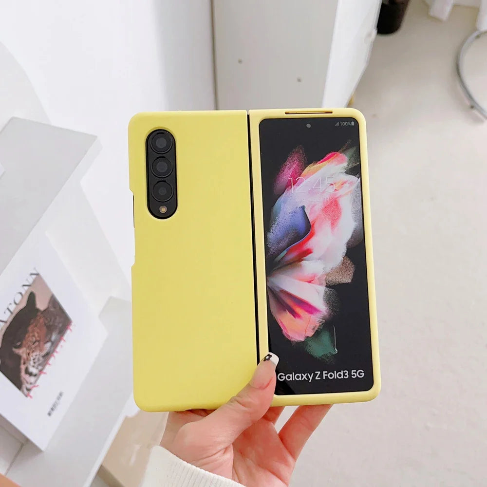 Soft Silicone Shockproof Phone Case for Samsung Galaxy Z Fold 6/5/4/3 – Multi-Color Protective Cover