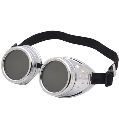 Motorcycle Retro Steampunk Sunglasses – Gothic Driver Protective Glasses for Costume & Dress-Up