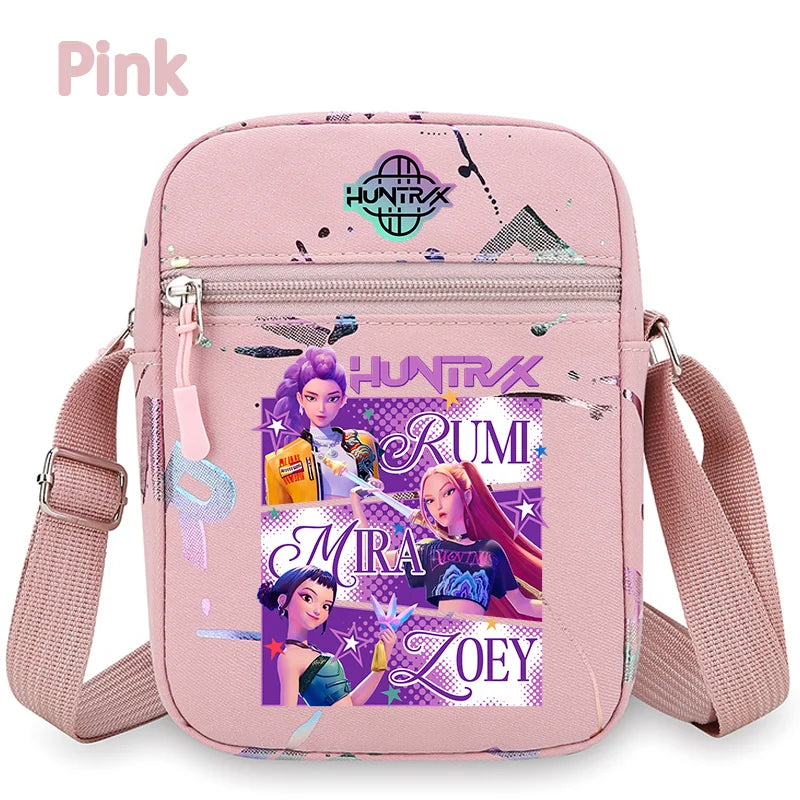 K-Pop Demon Hunters Crossbody Phone Bag – HUNTRX Rumi Huntrix Coin Wallet Shoulder Purse