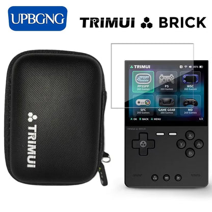 Trimui Brick Screen Protector EVA Case – Portable Cover for TG3040 Tempered Glass Film Accessories