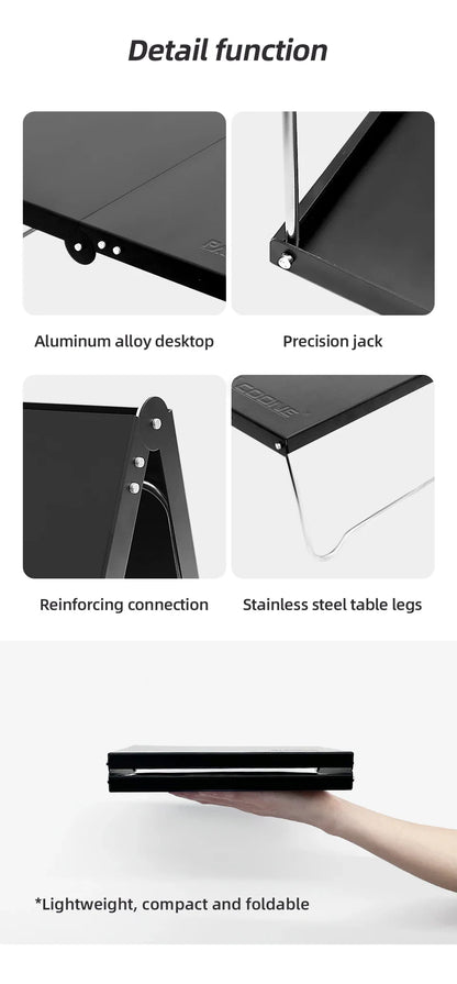 Portable Foldable Camping Table – Ultralight MDF Mini Coffee Table for Outdoor Hiking & Picnic Use