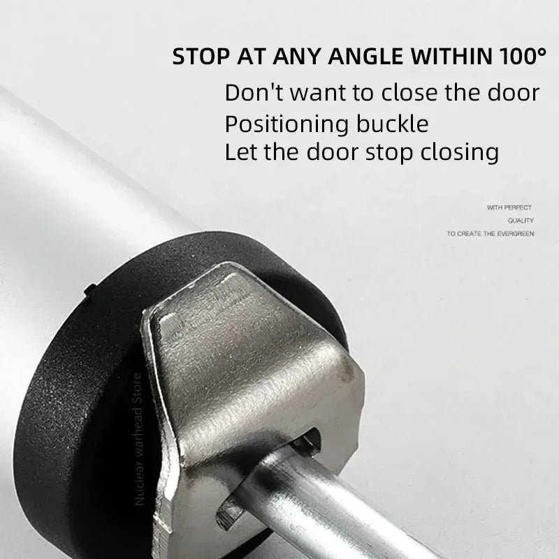 Sliding Door Stopper - Automatic Spring Door Closer, Stop Buffer Speed, 90 Degree Positioning, Folding Hardware for Home