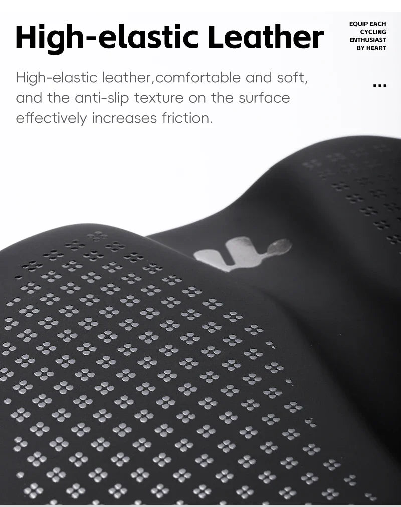 WEST BIKING Bicycle Saddle — Comfortable Hollow PU Leather Bike Seat | Wear-Resistant Road Cycling Cushion