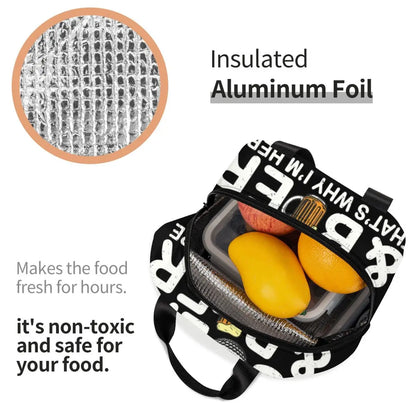Golf & Beer Insulated Lunch Bag - Reusable Thermal Cooler for Work, School & Sports