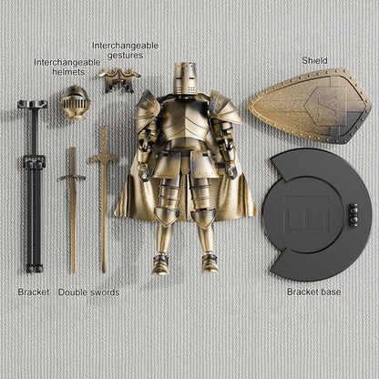Multi-Jointed Medieval Knight Action Figure – Fully Flexible 360° Movable Body Model Figurine