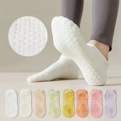 Mesh Breathable Yoga Socks: Cotton Low Cut for Women - Ideal for Gym, Fitness, Dance & Pilates - Non-slip, Professional Sports Footwear