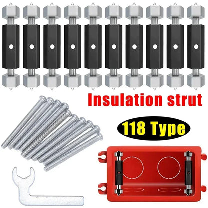 Wall Switch Socket Cassette Repair Tool | Adjustable Screws Support Rod with Wrench for 86/118 Type Electrical Accessories